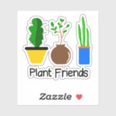 vrienden plant sticker (Vel)