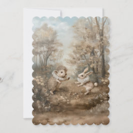 Vrienden - Platte uitnodiging formaat: 12,7 cm x 1