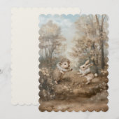 Vrienden - Platte uitnodiging formaat: 12,7 cm x 1 (Voorkant / Achterkant)