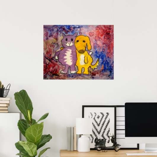 Vrienden Poster (Thuiskantoor)