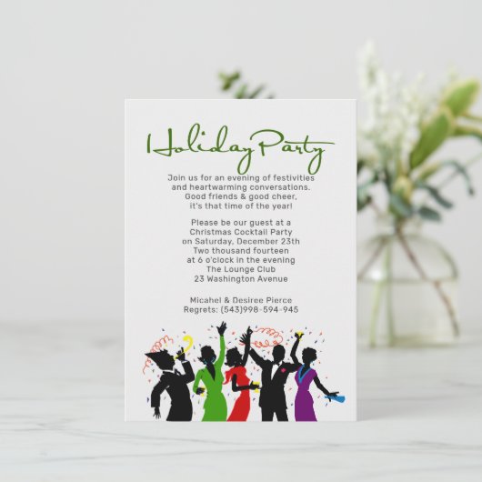 Vrienden & Proost Feest Kaart (Staand voorkant)