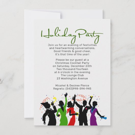 Vrienden & Proost Feest Kaart (Voorkant)