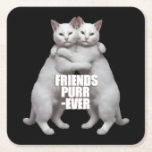 Vrienden Purr-Ever Kartonnen Onderzetters (Voorkant)