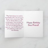 Vrienden Quilt Of Life Verjaardag Kaart (Binnen)