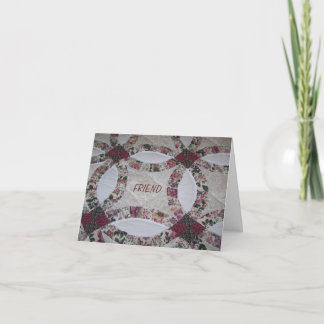 Vrienden/quilts Kaart