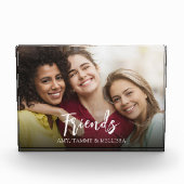 Vrienden Quote Foto Eenvoudige Typografie (Voorkant)