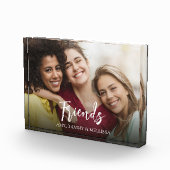 Vrienden Quote Foto Eenvoudige Typografie (Rechts)