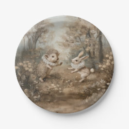 Vrienden - Ronde papieren Borden Bordje