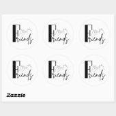 Vrienden Ronde Sticker (Vel)