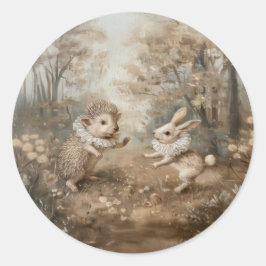 Vrienden - Ronde Stickers voor Stationery