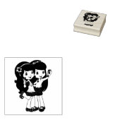 Vrienden Rubberstempel (Gestempeld)