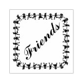 Vrienden Rubberstempel (Afrduk)