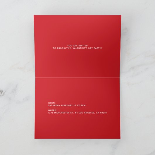 Vrienden schattige vriendschapsarmband rood Valent (Binnen)