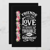 Vrienden Show Hun liefde Kaart (Voorkant / Achterkant)