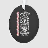 Vrienden Show Hun liefde Ornament (voorkant)