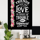 Vrienden Show Hun liefde Poster (Thuiskantoor)