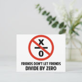 Vrienden splitsen niet op nul briefkaart (Staand voorkant)