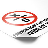 Vrienden splitsen niet op nul foto afdruk (Hoek)