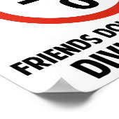 Vrienden splitsen niet op nul poster (Hoek)