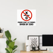 Vrienden splitsen niet op nul poster (Thuiskantoor)