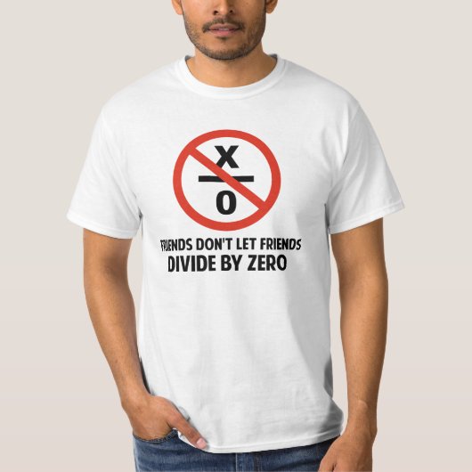 Vrienden splitsen niet op nul t-shirt (Voorkant)