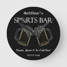 Vrienden, Sport & Bier - Sport Bar Wandklok