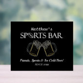 Vrienden, Sport & Bier - Sportbar Acryl Sign Bord (Neutraal)