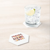 Vrienden Squad Geven 2025 Herfst Herfst Dankbaar T Kartonnen Onderzetters (Insitu)