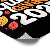 Vrienden Squad Geven 2025 Herfst Herfst Dankbaar T Poster (Hoek)