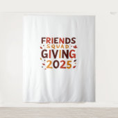 Vrienden Squad Geven 2025 Herfst Herfst Dankbaar T Wandkleed (Voorkant)