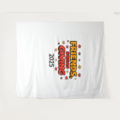 Vrienden Squad Geven 2025 Herfst Herfst Dankbaar T Wandkleed (Voorkant (horizontaal))