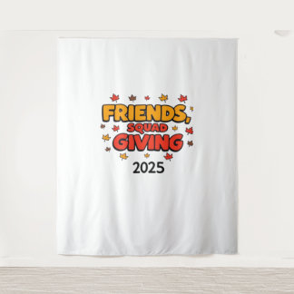 Vrienden Squad Geven 2025 Herfst Herfst Dankbaar T Wandkleed