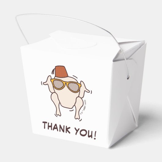 Vrienden T.V. serie | Vriendsgiving Party Bedankdoosjes (Achterkant)