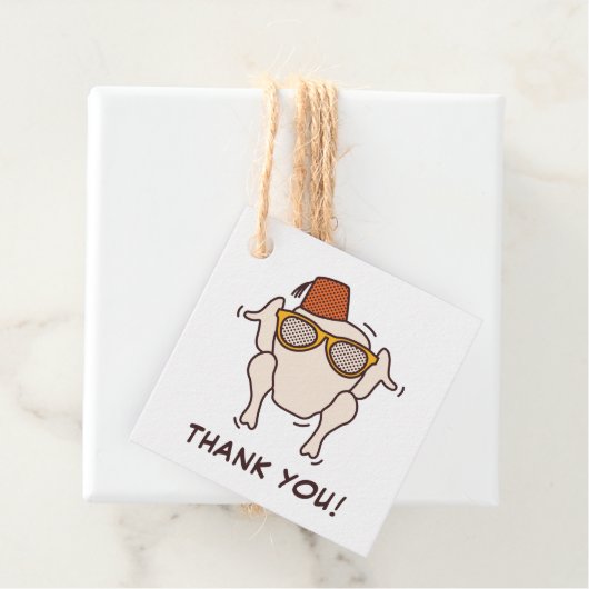 Vrienden T.V. serie | Vriendsgiving Party Bedankjes Labels (In situ)