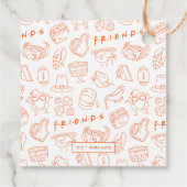 Vrienden T.V. serie | Vriendsgiving Party Bedankjes Labels (Achterkant)