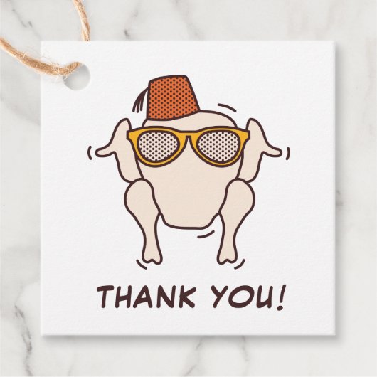 Vrienden T.V. serie | Vriendsgiving Party Bedankjes Labels (Voorkant)