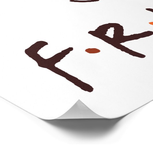 Vrienden T.V. serie | Vriendsgiving Party Welkom Poster (Hoek)