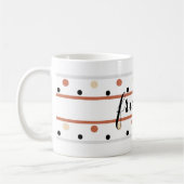 Vrienden Terra Cotta Zand Polka Dots Koffiemok (Links)