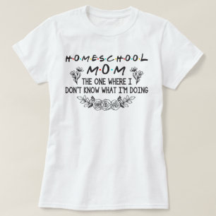 Vrienden Thema Christelijke Homeschool Mom Gift T-shirt