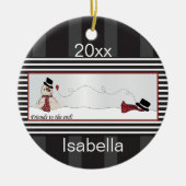 Vrienden tot het einde keramisch ornament (Voorkant)