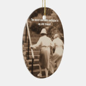 Vrienden tot het einde keramisch ornament (Rechts)