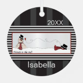 Vrienden tot het einde metalen ornament (Achterkant)