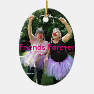 Vrienden + Tutus = Fun Times Keramisch Ornament