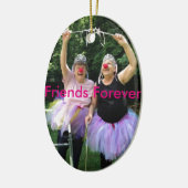 Vrienden + Tutus = Fun Times Keramisch Ornament (Links)