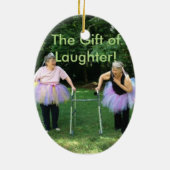 Vrienden + Tutus = Fun Times Keramisch Ornament (Achterkant)