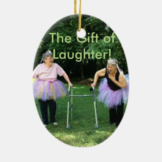 Vrienden + Tutus = Fun Times Keramisch Ornament (Achterkant)