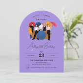 Vrienden TV Show Thema  Verjaardag Kaart (Staand voorkant)