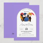 Vrienden TV Show Thema  Verjaardag Kaart (Voorkant / Achterkant)