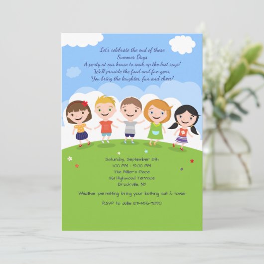 Vrienden Uitnodiging (Staand voorkant)