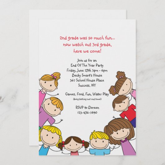 Vrienden Uitnodiging (Voorkant / Achterkant)